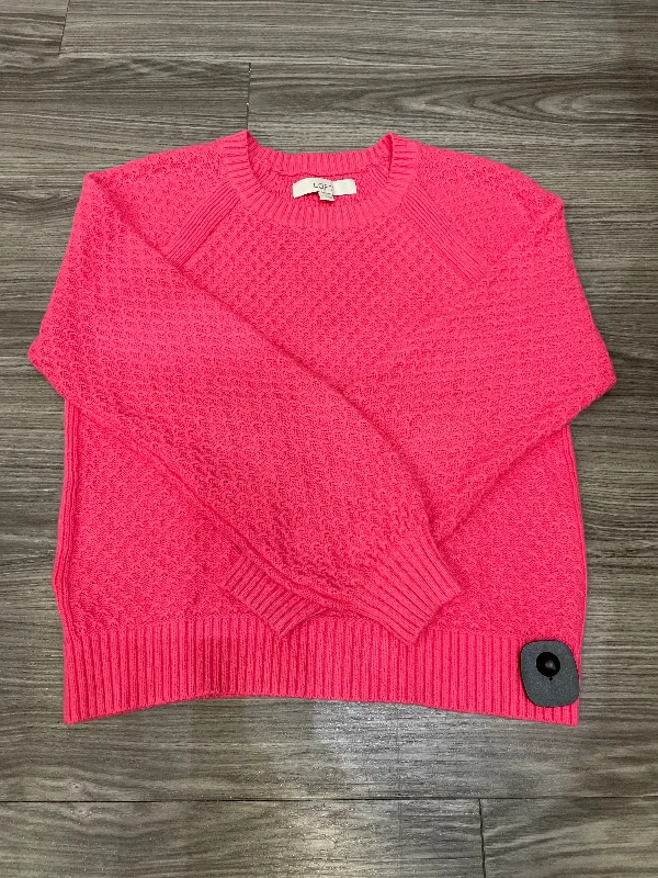 Winter white women's sweaterSweater By Loft In Pink, Size: S