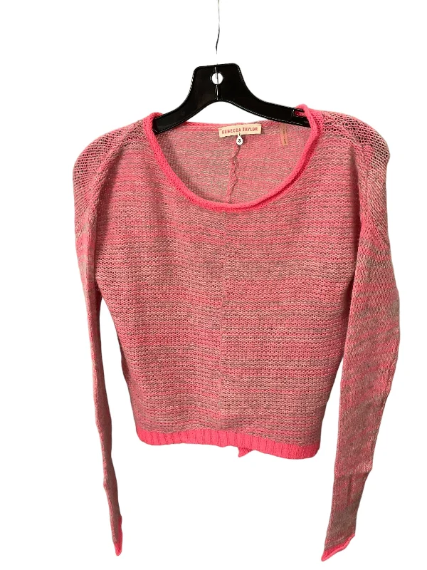 Loungewear women's sweaterSweater Cashmere By Rebecca Taylor In Pinkgray, Size: S