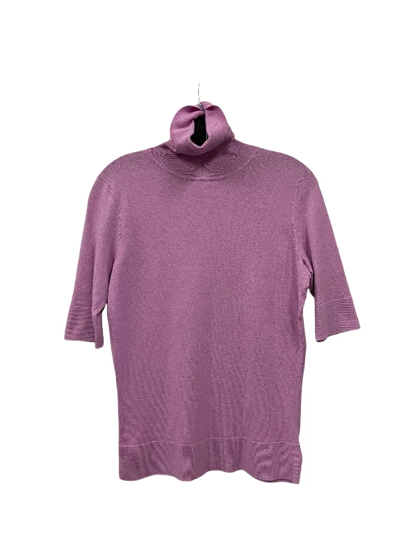 Gym women's sweaterSweater Short Sleeve By Talbots In Purple, Size: S