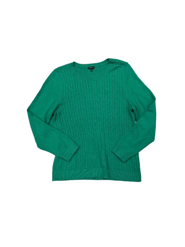 Metallic women's sweaterSweater By Talbots In Green, Size: Xl