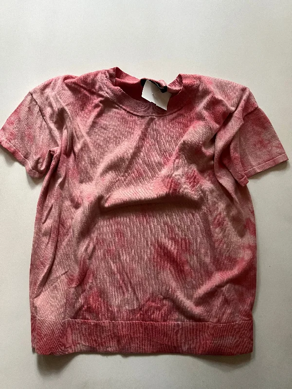 Sustainable women's sweaterSweater Short Sleeve By Banana Republic O In Pink, Size: S