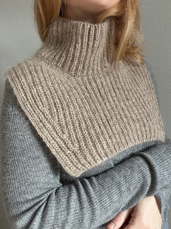 Chunky knit women's sweaterCollar No. 3 - FRANÇAIS