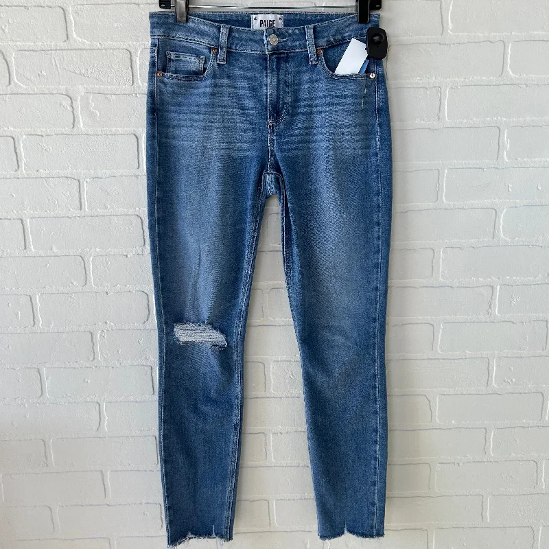 White jeans for a fresh and summery feelJeans Skinny By Paige In Blue Denim, Size: 6