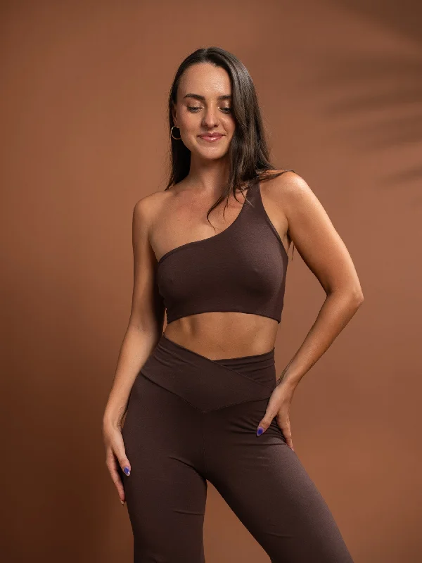 Designer women's shortsZahra Top - Cacao