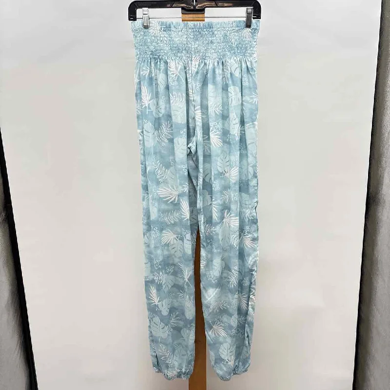 Eco-friendly women's pantsLotus & Luna Women's Size S Blue Leaves Pants