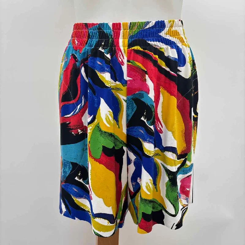 Designer women's shortsNorma Kamali Women's Size S White Abstract Shorts