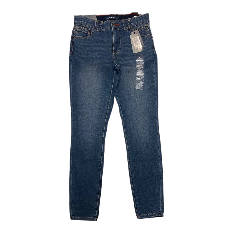 Denim jeans with elastic waistbands for comfortJeans Straight By Tommy Hilfiger In Blue Denim, Size:6