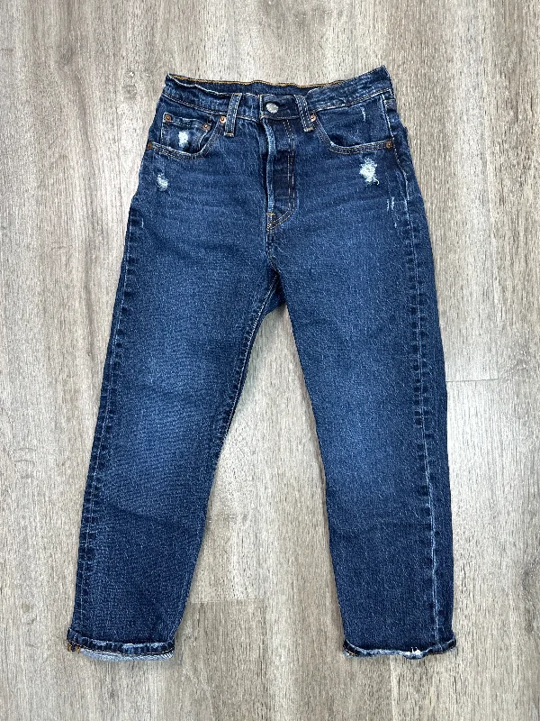 Indigo jeans with a classic denim hueJeans Cropped By Levis In Blue Denim, Size: 0