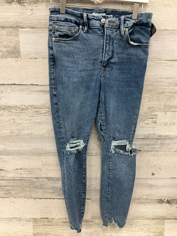 Jeans with a slim fit for a polished appearanceJeans Skinny By Good American In Blue Denim, Size: 4