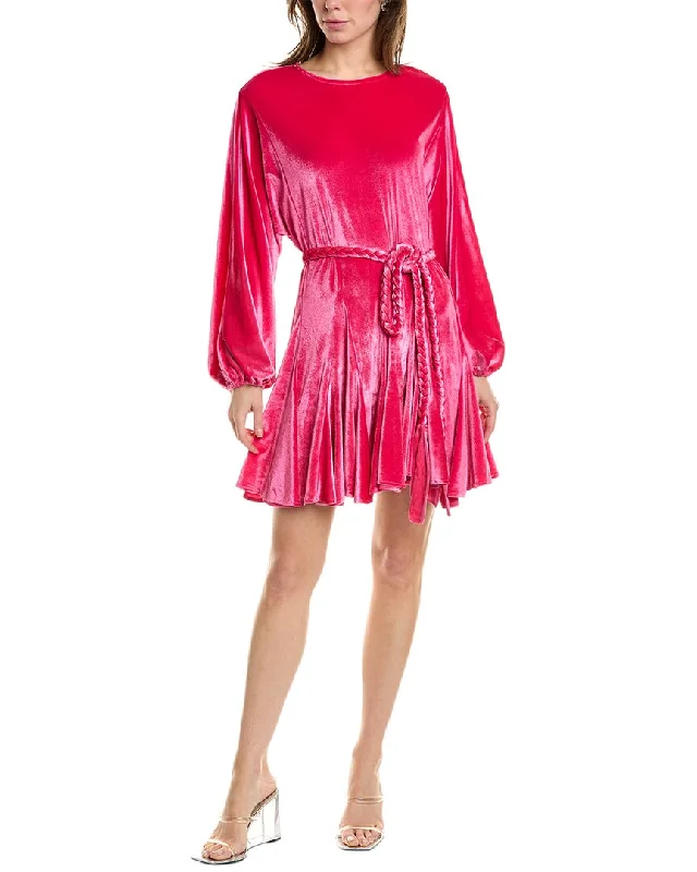 Designer dresses for high-end fashionBeulah Velour Mini Dress