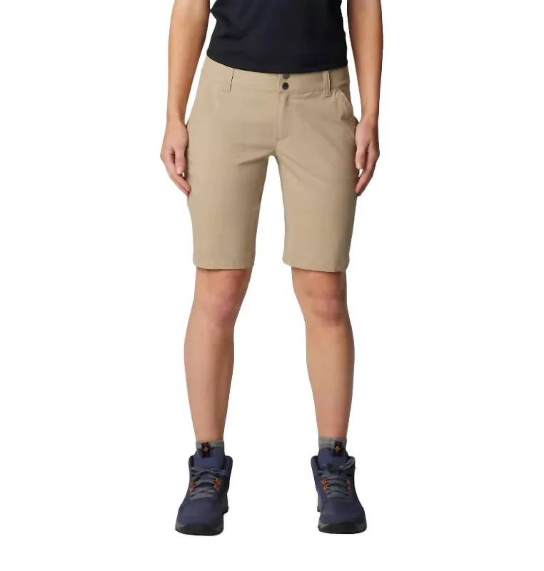 Eco-friendly women's pantsWomen's Saturday Trail Long Short In British Tan