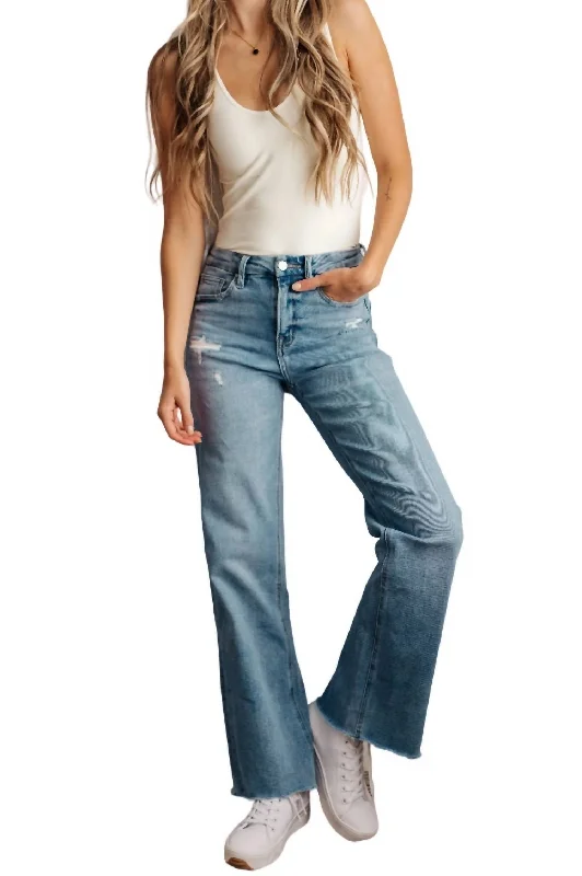 Heavyweight denim jeans for durability and warmthHope High Rise Wide Leg Jeans In Medium Wash