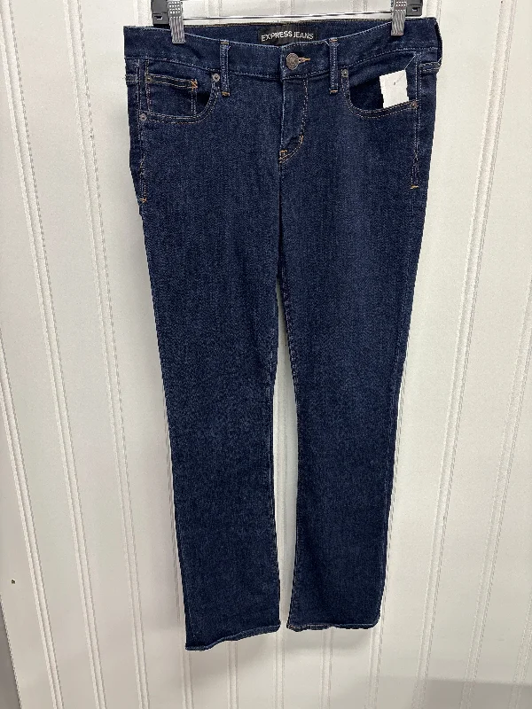 Jeans with a lightweight denim fabric for summer wear and breathabilityJeans Boot Cut By Express In Blue Denim, Size:8