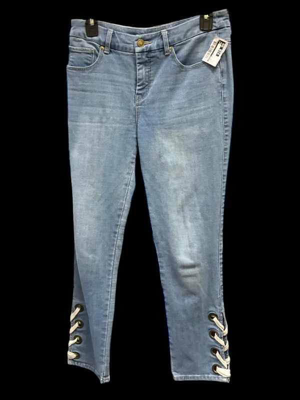 Women's denim jeansJeans Cropped By Chicos In Blue Denim, Size: 2