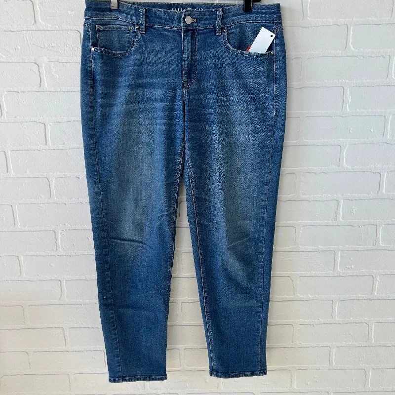 Jeans with studs and spikes for womenJeans Skinny By White House Black Market In Blue Denim, Size: 10