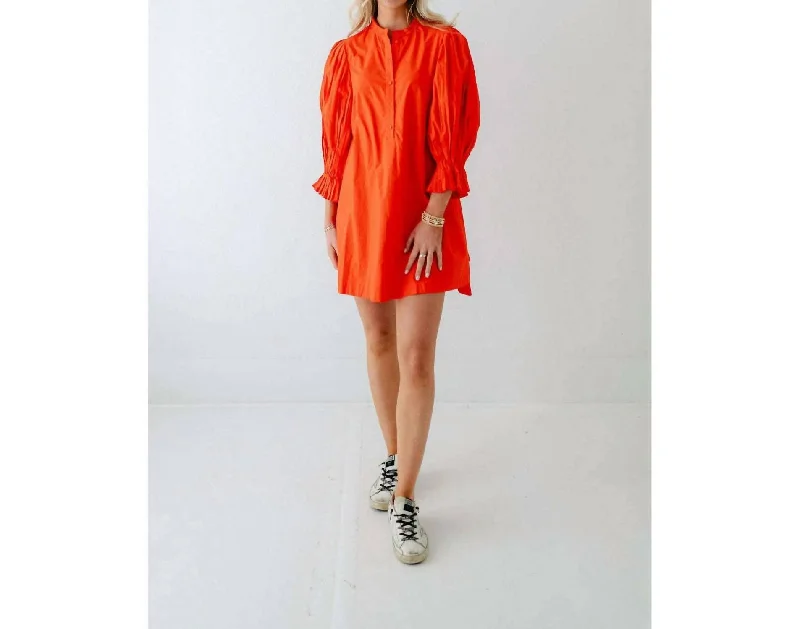 Denim dresses for womenPark Mini Dress In Orange