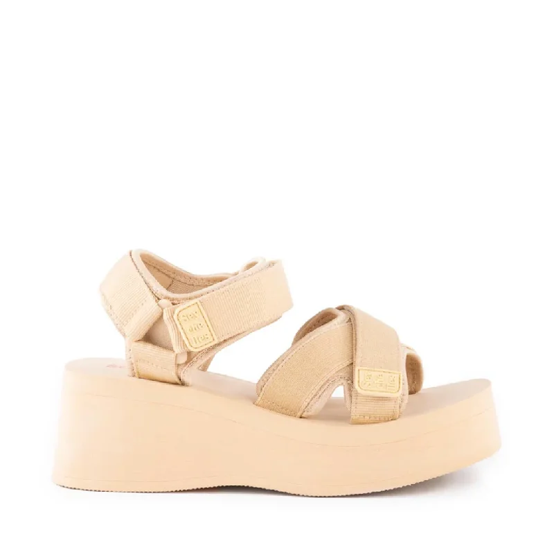 bodysuit lingerie stylesSerenade Sandal in Sand from Seychelles