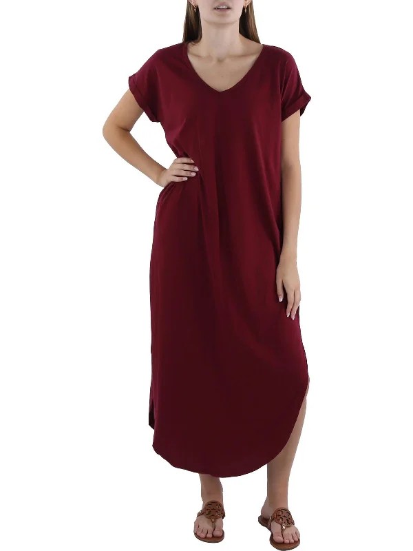 Mother-of-the-bride dressesWomens Cotton Maxi T-Shirt Dress