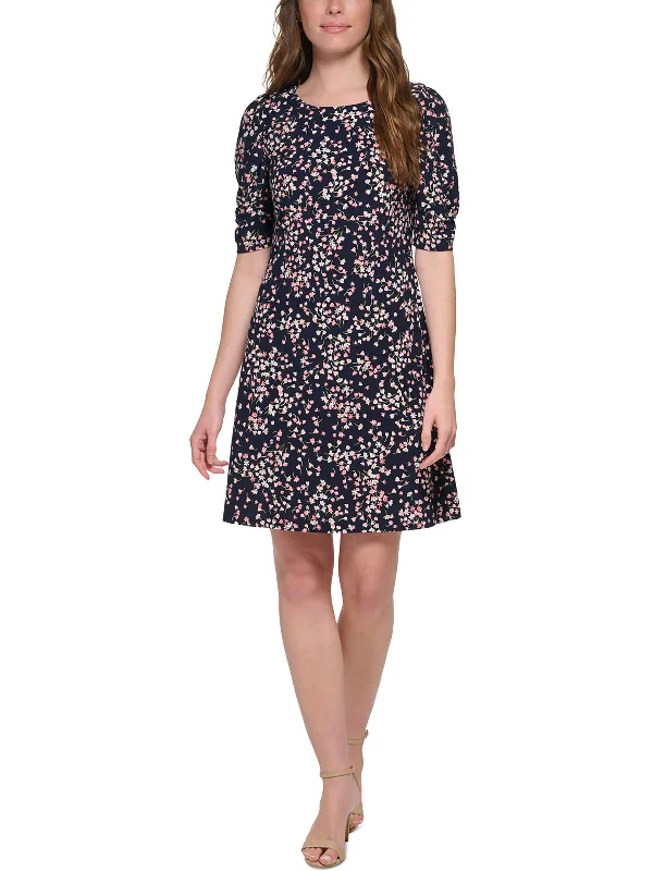 Corduroy dresses for womenWomens Mini Floral Print Shift Dress