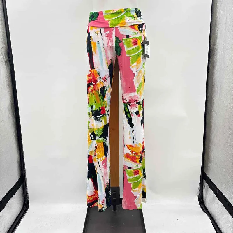 Stretchy women's pantsNorma Kamali Women's Size S White Floral Pants