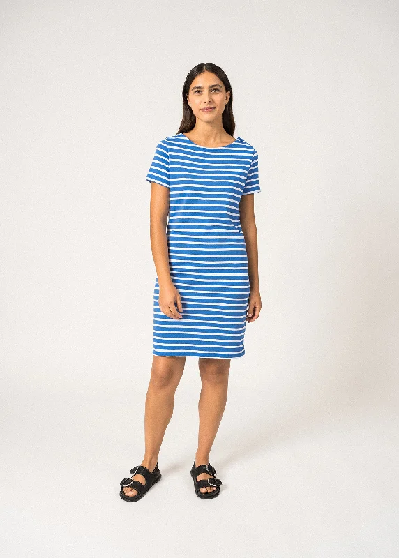 Casual chic women's bottomsVillefranche Striped Dress – cotton (MER/NEIGE)