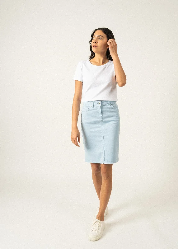 Shift dresses for womenElfy regular skirt - in coloured denim (CIEL)