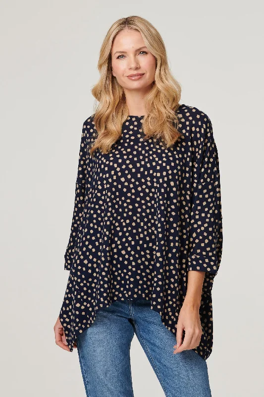 Party women's topsPolka Dot Oversize Blouse Top