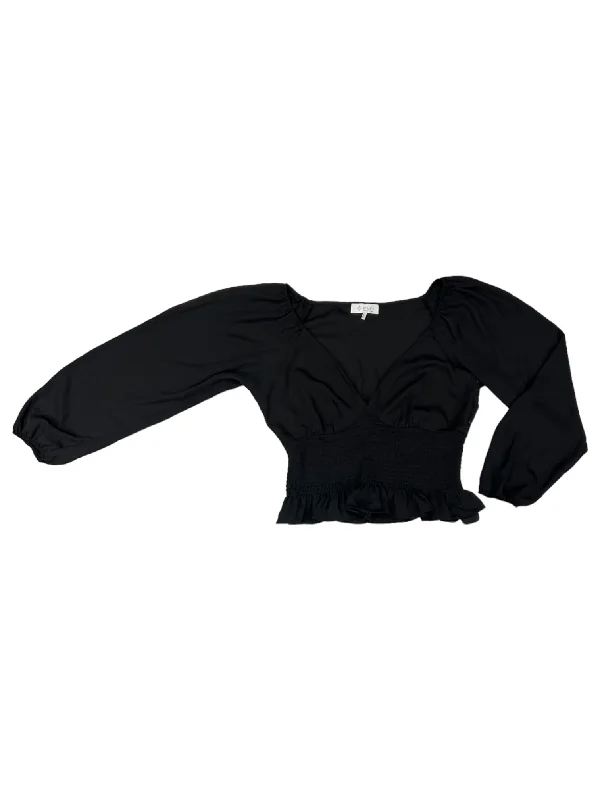 Chunky knit women's topsBlack Top Long Sleeve Wayf, Size Xl