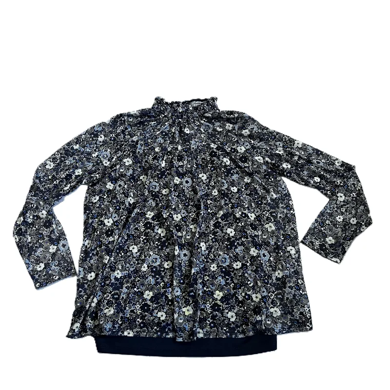 Women's casual topsFloral Print Top Long Sleeve By Lane Bryant, Size: 1x