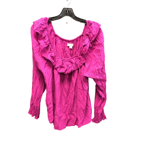 Cropped women's topsPurple Top Long Sleeve Knox Rose, Size L